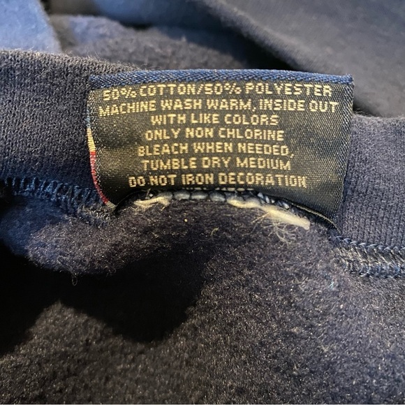 Vintage MV SPORTS Women Navy Newport Beach California Sweatshirt Size Medium - Picture 5 of 5